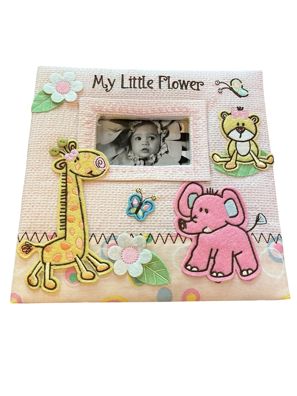 Baby Essentials Photo Album with Animal Appliqués